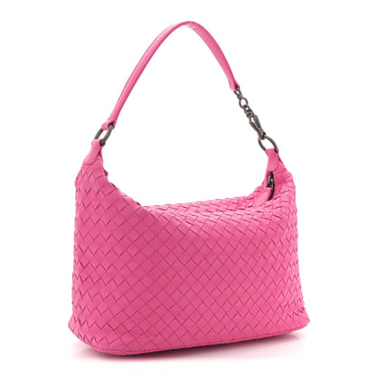 Nappa Intrecciato Small Shoulder Bag Rosa Shock