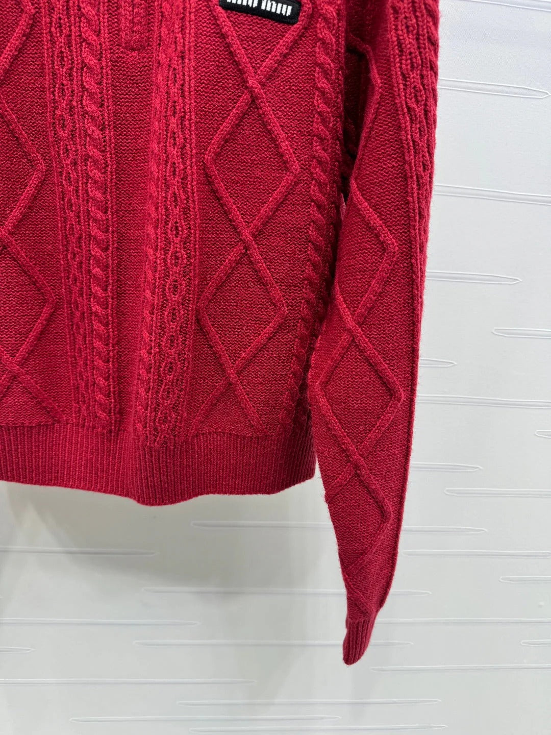 MIUMIU KNIT TOP AND SKIRT SET STYLE 752