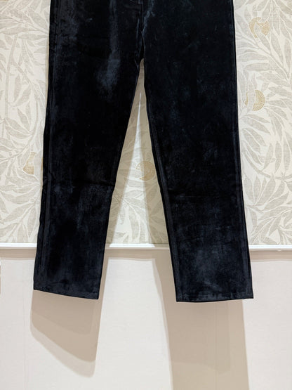 Prada Cropped Pants Black Velvet