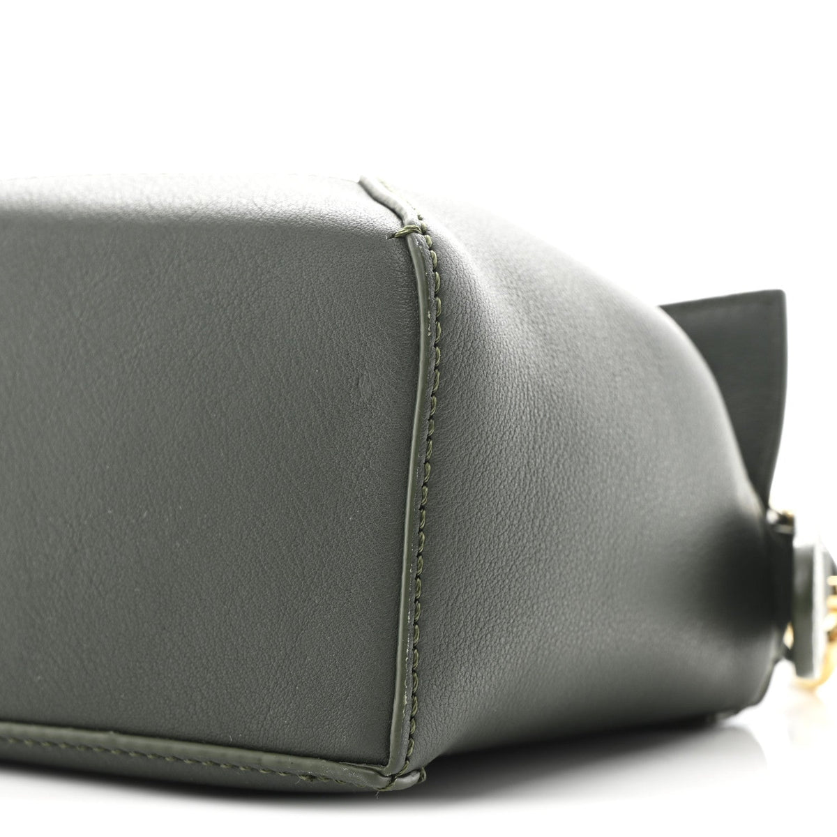 Calfskin Mini Puzzle Edge Bag Vintage Khaki