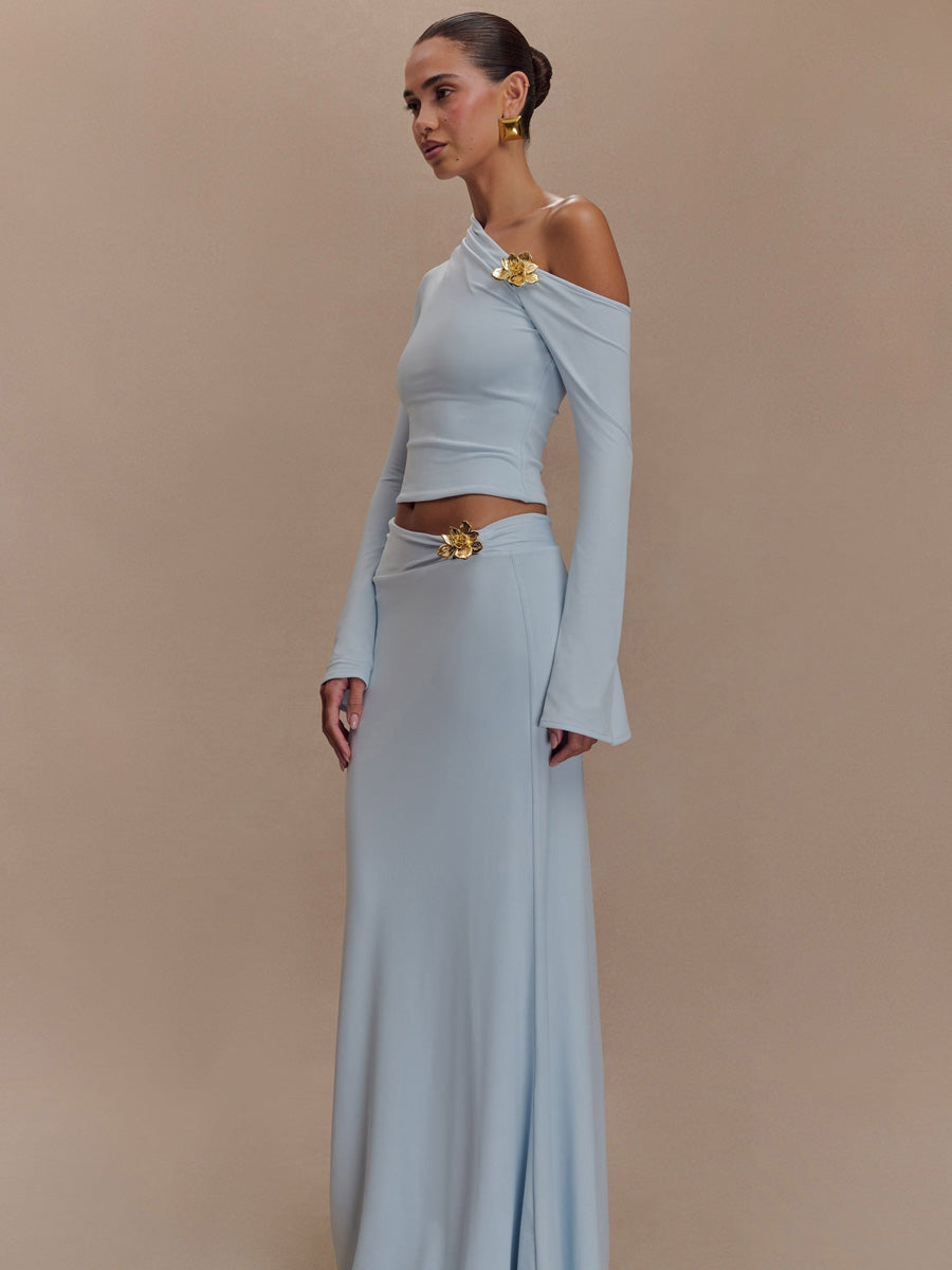 Juliana Asymmetrical Maxi Skirt Set