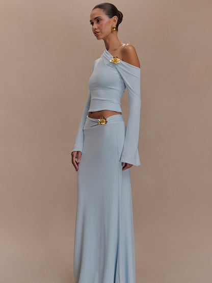 Juliana Asymmetrical Maxi Skirt Set