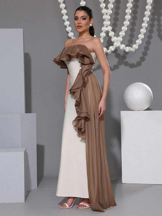 Indira One Shoulder Maxi Dress