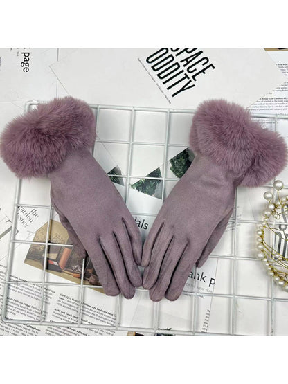 Gloving - Women's Fur-Cuff Winter Gloves