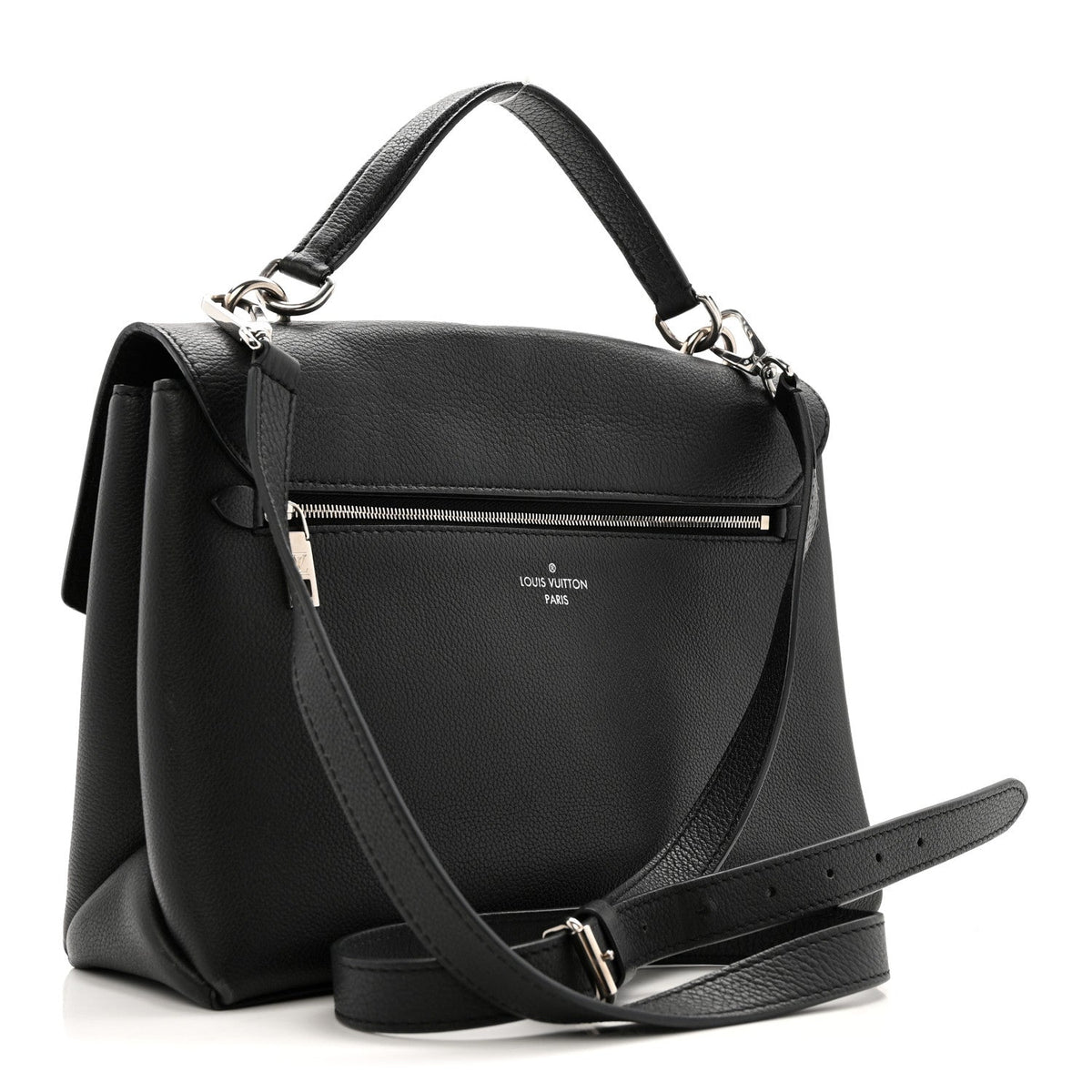 Soft Calfskin My Lockme Top Handle Black