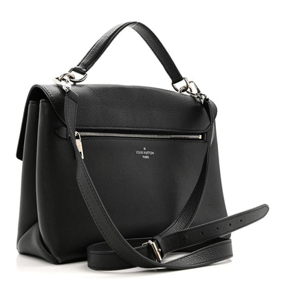 Soft Calfskin My Lockme Top Handle Black