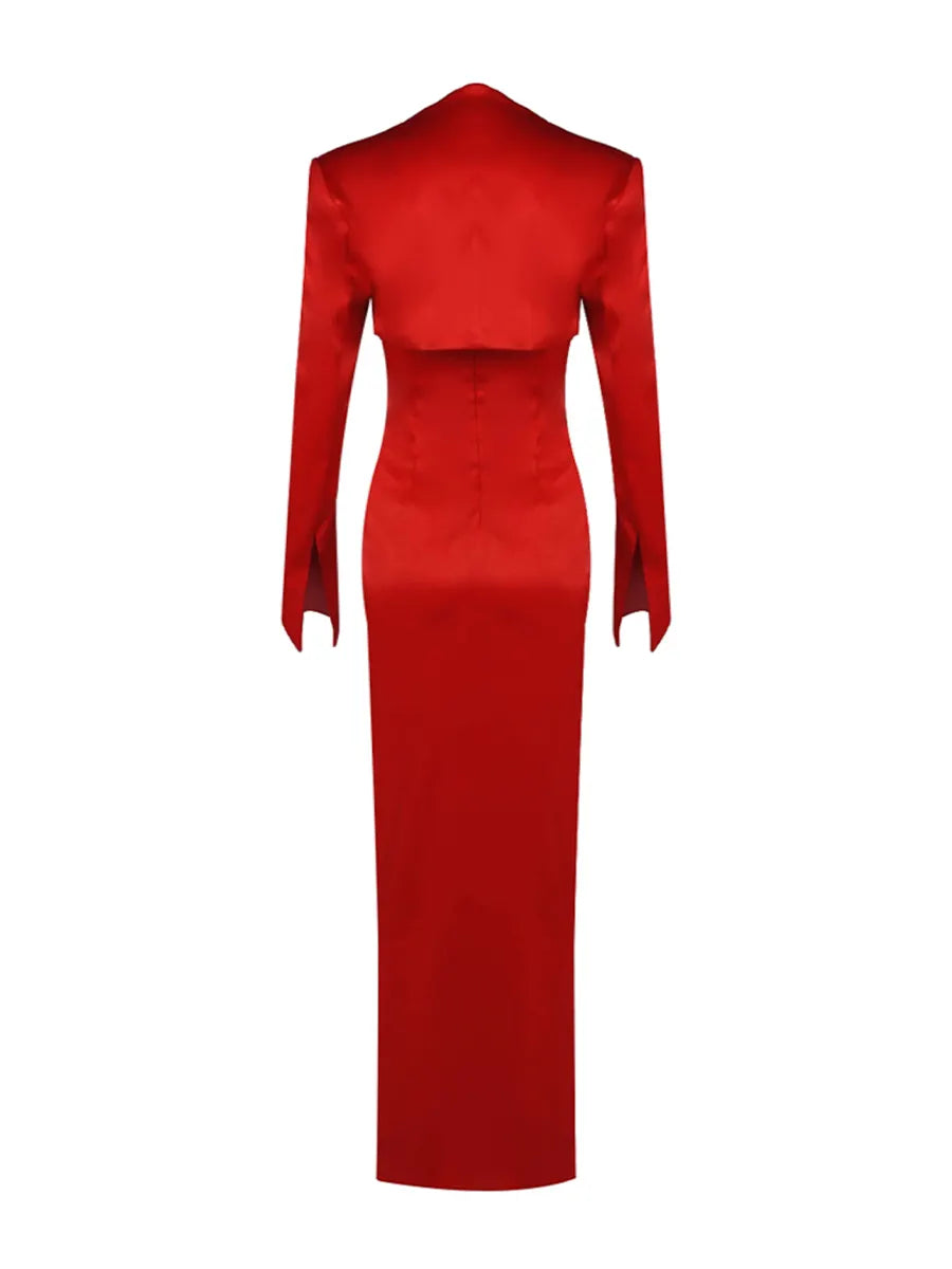 Roselyn Maxi Dress In Red