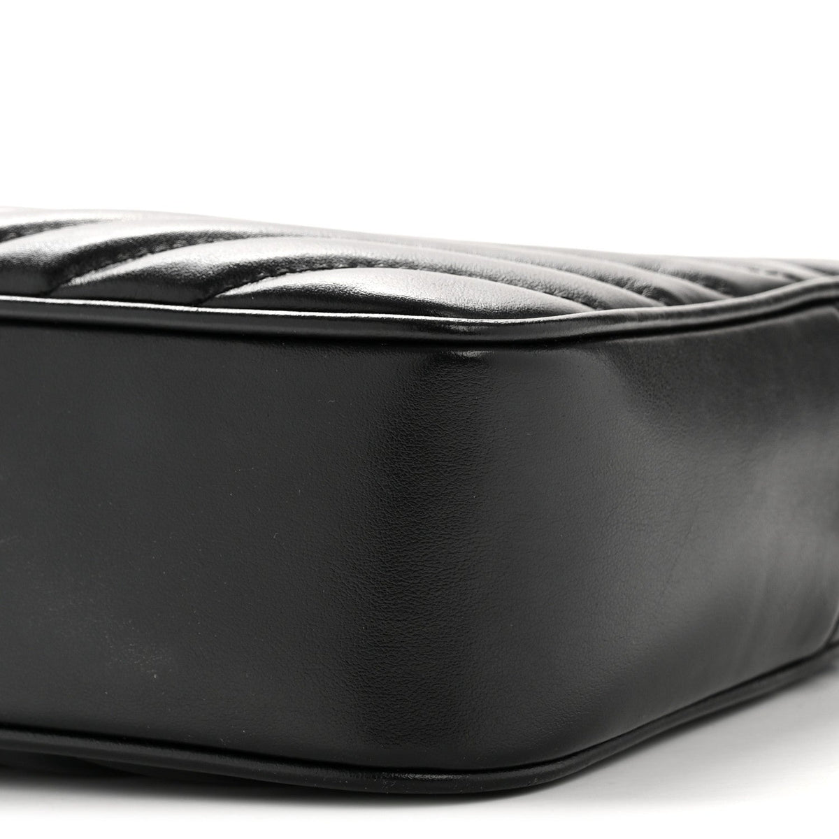 Calfskin Matelasse Monogram Lou Camera Bag Black