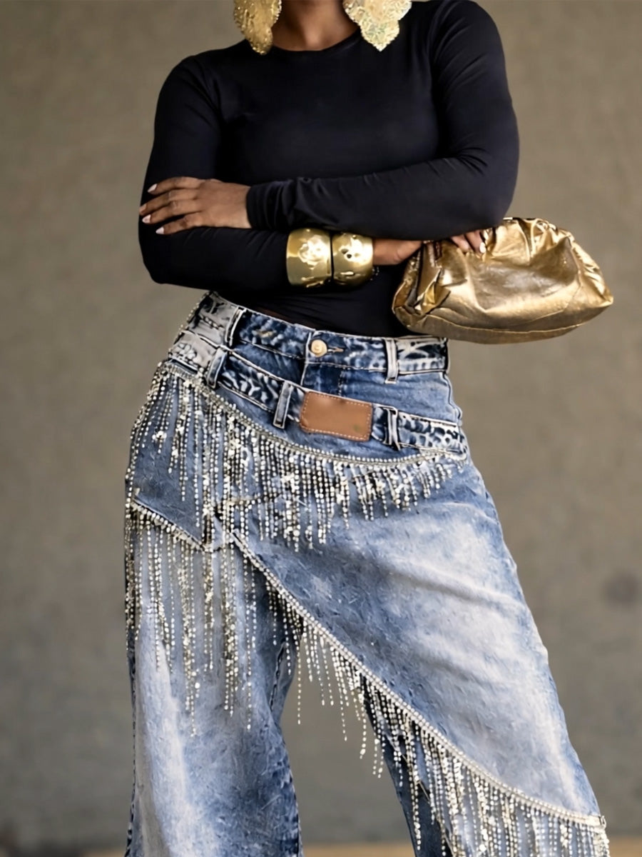 Camila Fringed Jeans