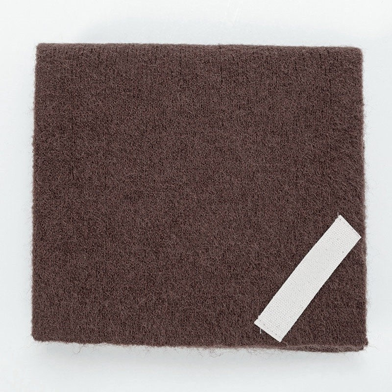 Solid Color Imitation Cashmere Warm Perforated Crossed Scarf