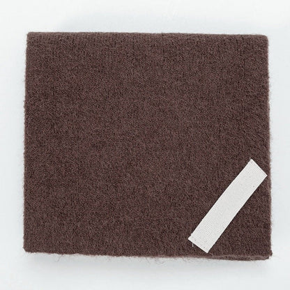 Solid Color Imitation Cashmere Warm Perforated Crossed Scarf