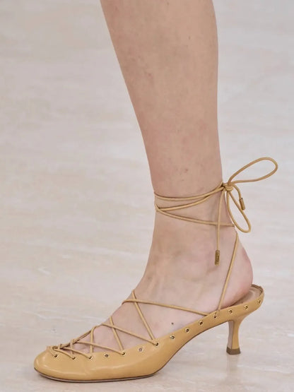 Aniya Strappy Cut-out Ballet Sandals