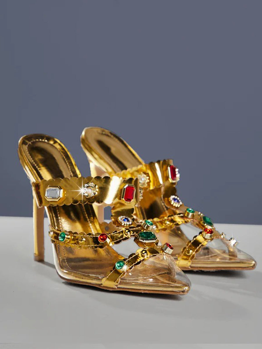 Adamma Rhinestone Sandals