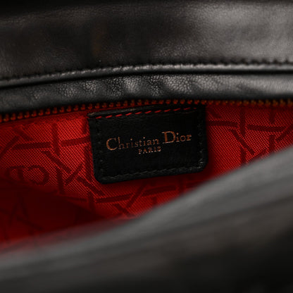 Lambskin Cannage Medium Lady Dior Black