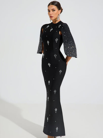 Samantha Crystal Elegance Maxi Dress