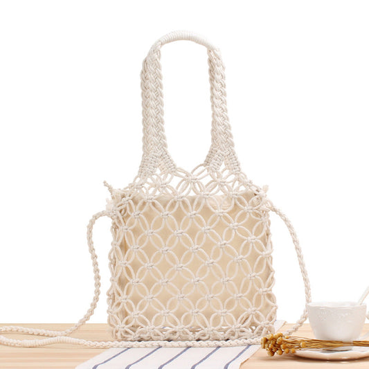 Crochet Market Bag Cross-Body Bag In Hand
