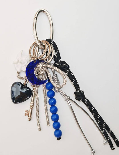 Color Block Beads Keychain Bag Charms