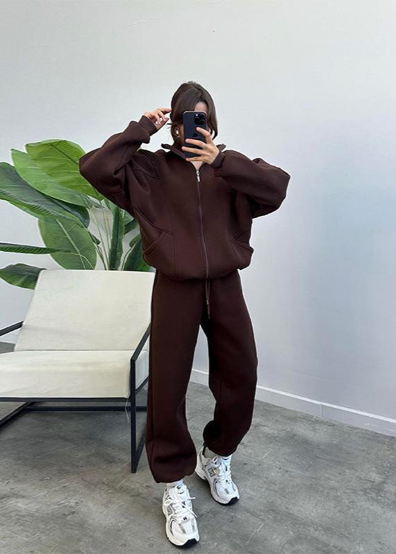 Oversized Hoodie And Jogger Set Soft Fabric