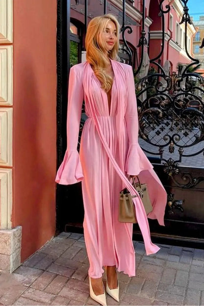 Milana Flower Trim Maxi Dress