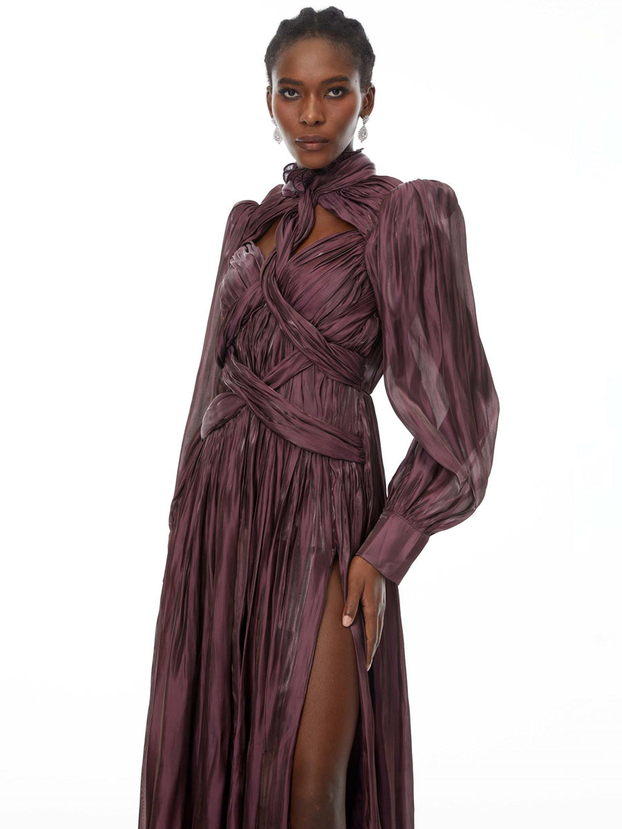 Juliette Crossed Design Maxi Dress