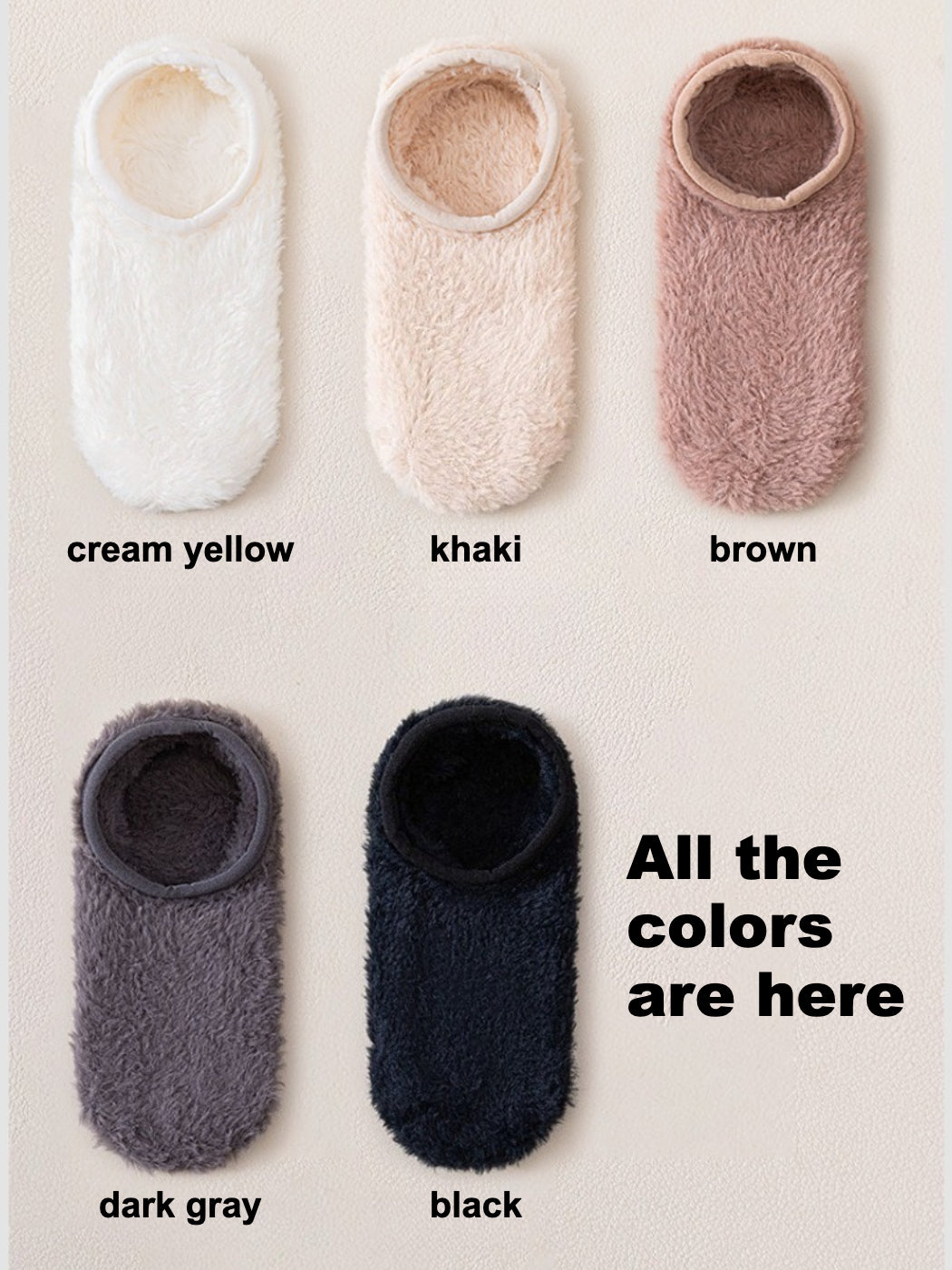 Rufia - Winter Thick Coral Fleece Non-Slip Floor Socks
