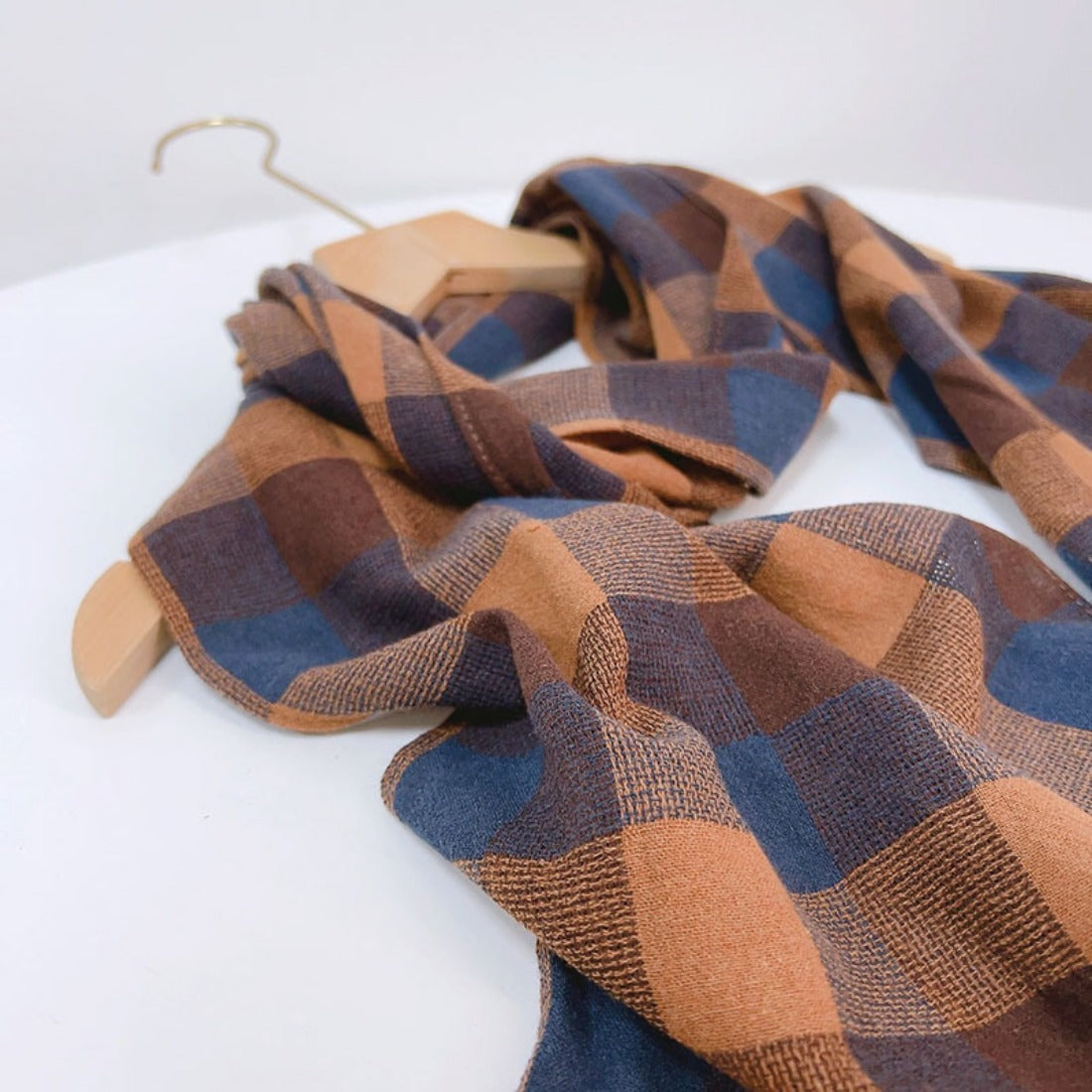 Scarvii - Vintage Plaid Striped Scarf