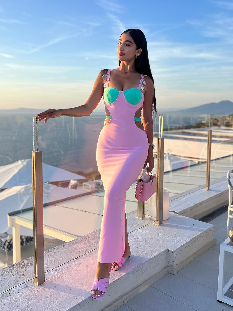 Valentina Maxi Dress In Pink