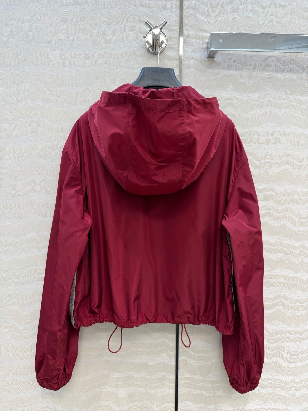 Miu 26s Hooded Jacket Red Polyamide 346203