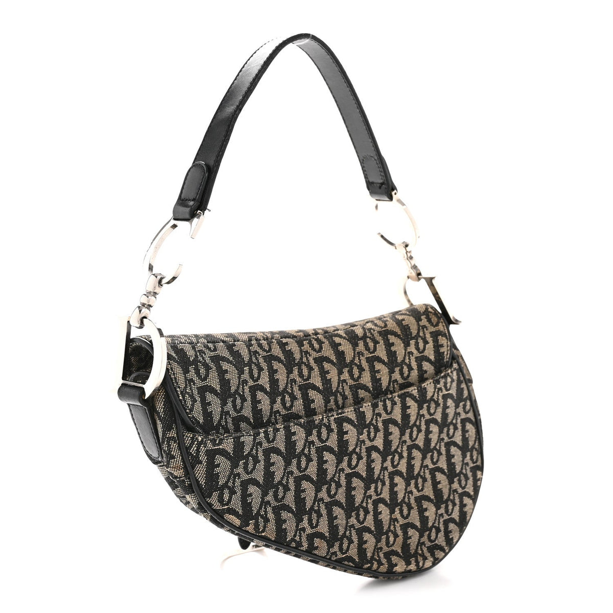 Monogram Saddle Bag Black
