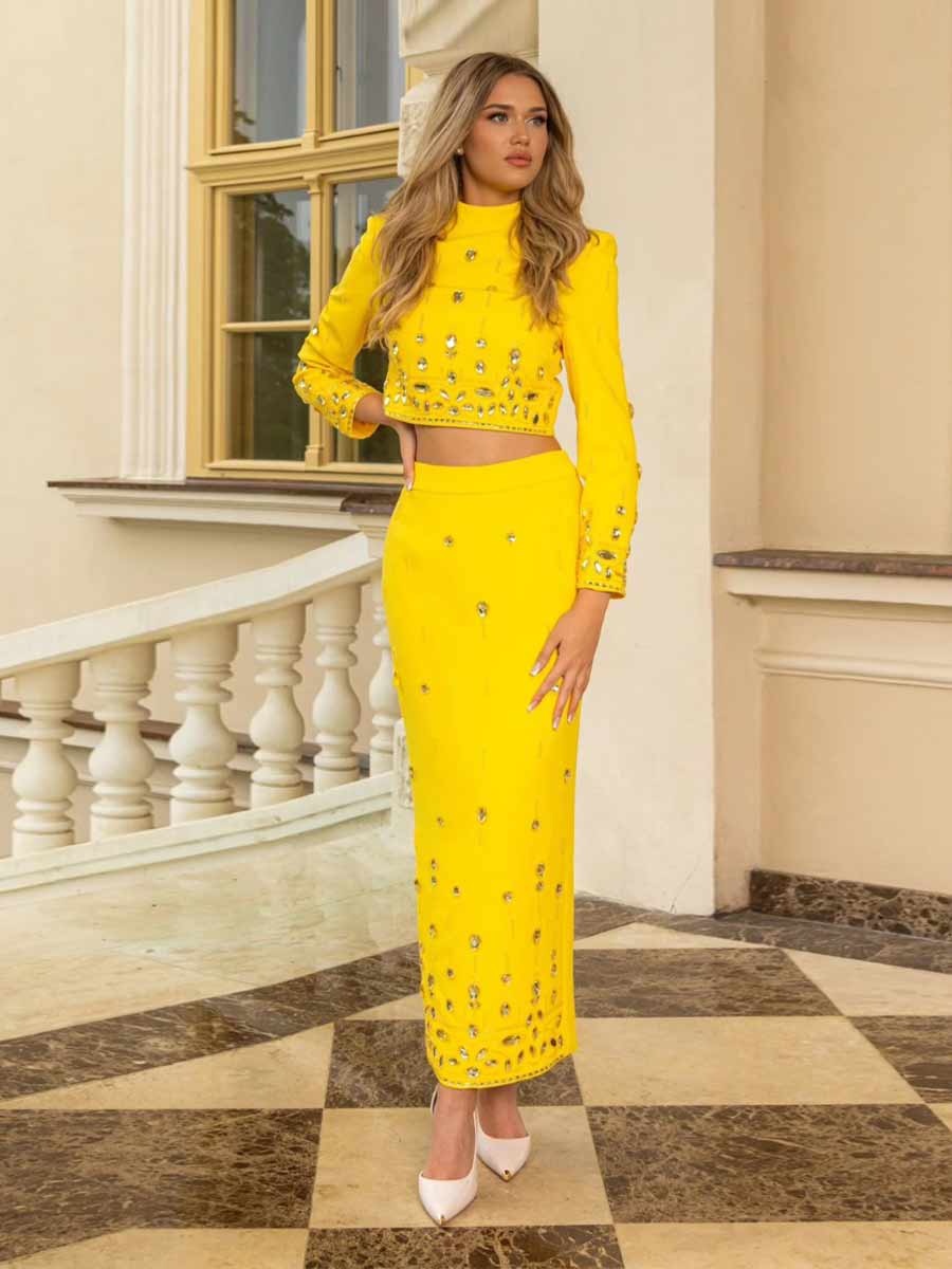 Lydia Diamond Encrusted Two Piece Set