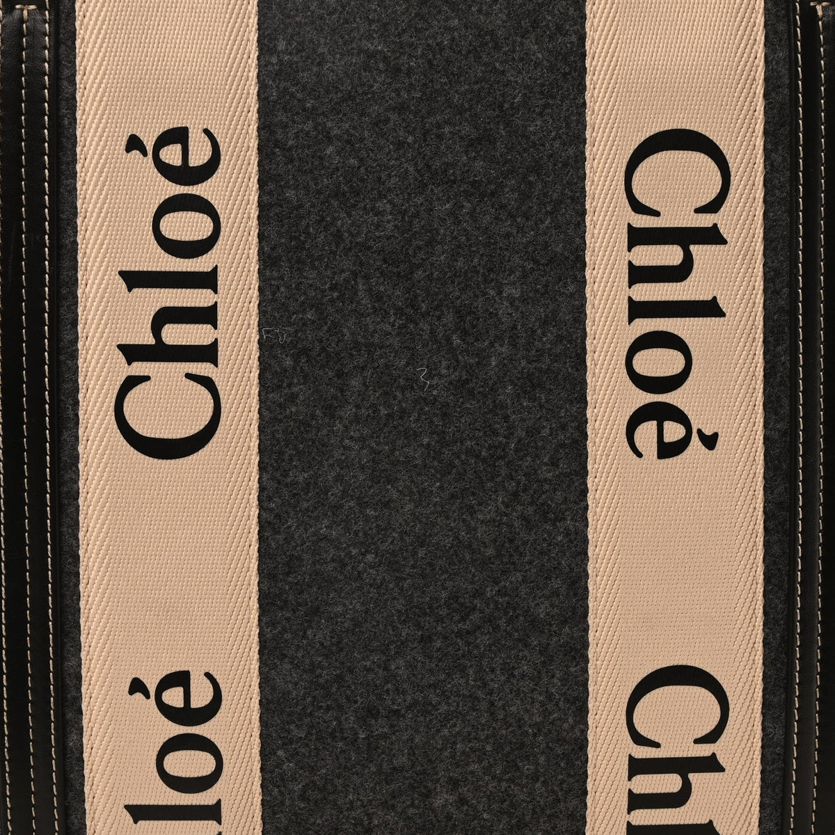 Felt Large Woody Ribbon Tote Cashmere Grey