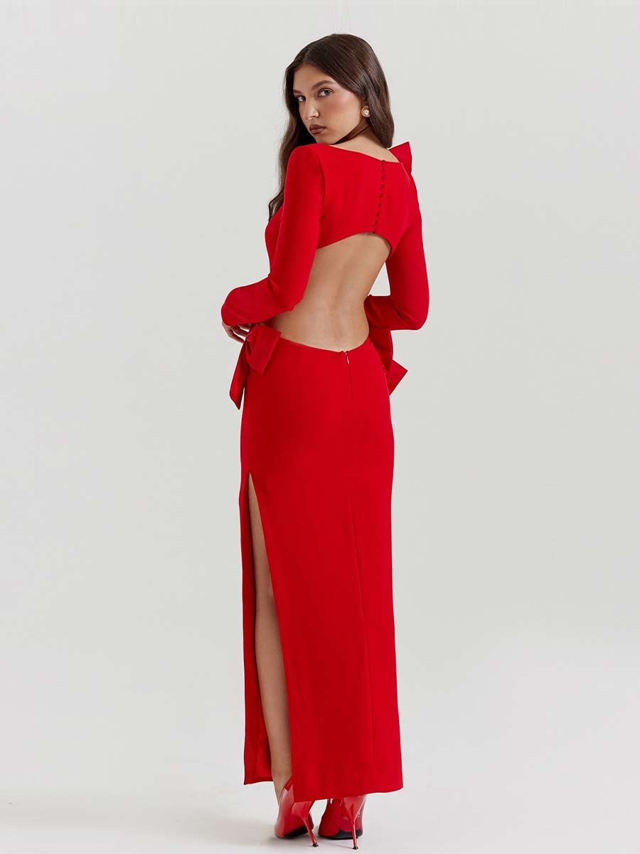 Elianna Bow Maxi Dress