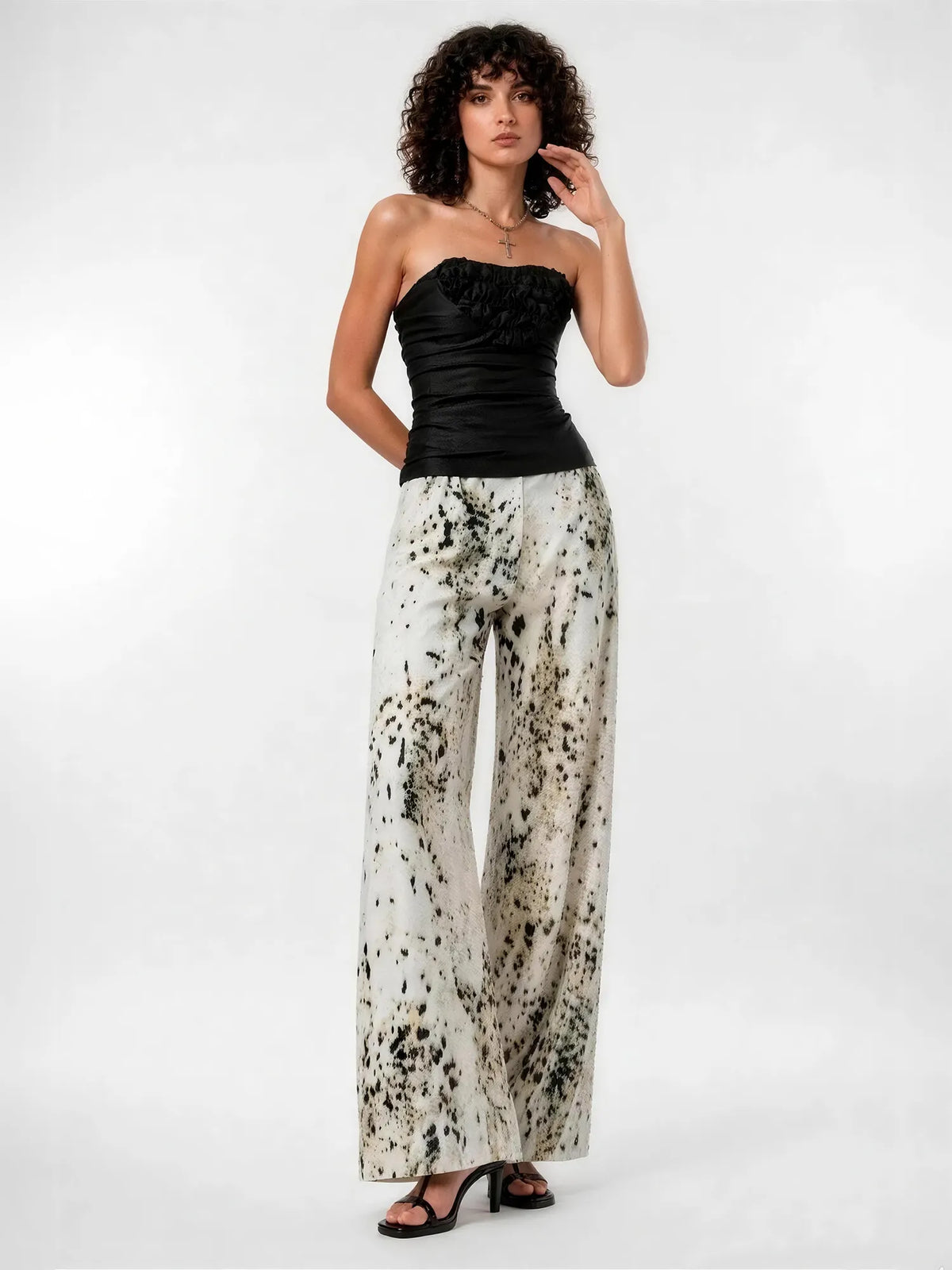 Sophia Retro Leopard Print Casual Pants