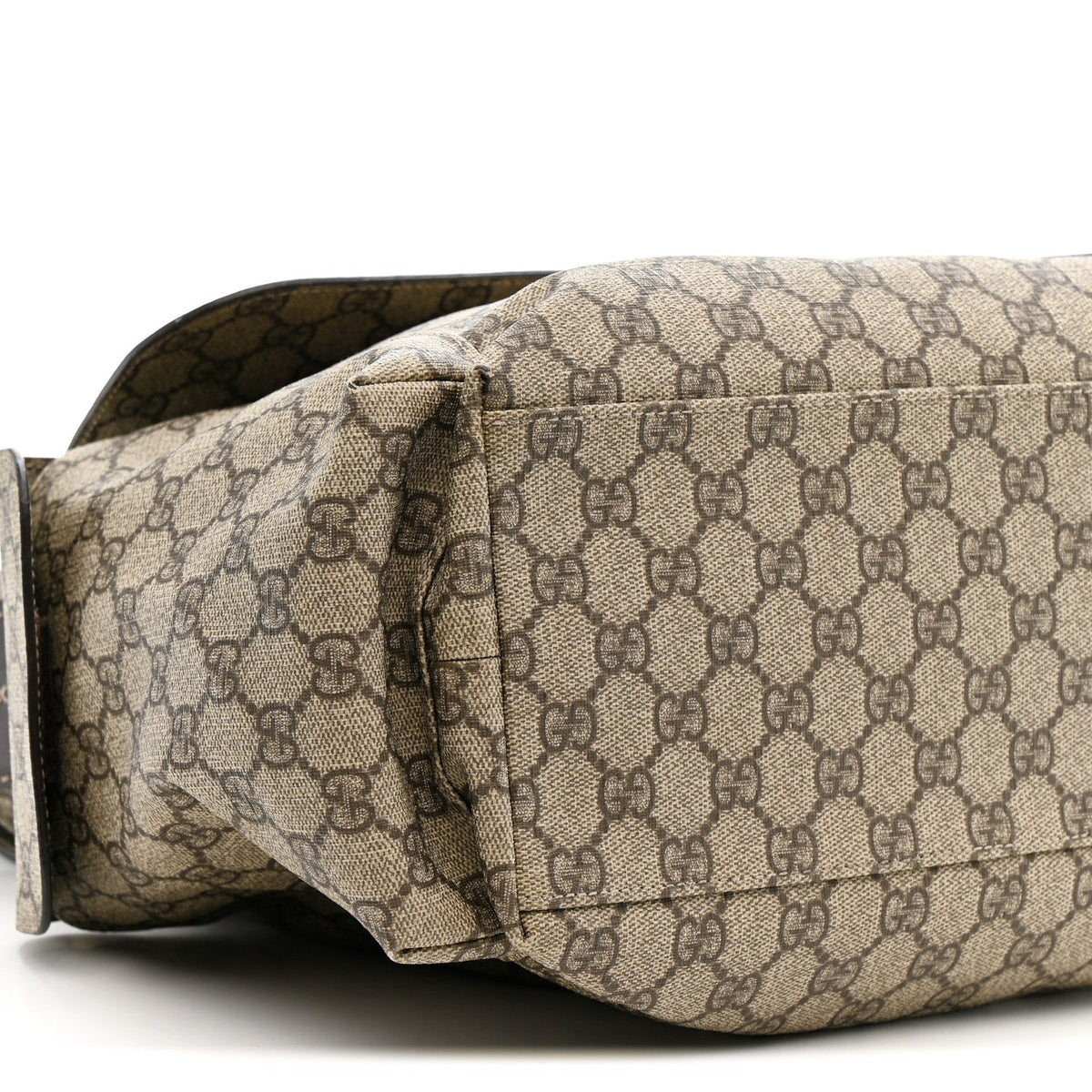 GG Plus Monogram Messenger Diaper Bag Dark Brown