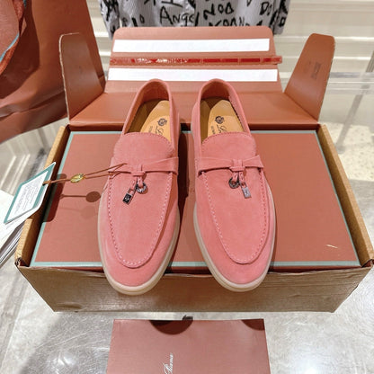 LP Summer Charms Walk Loafers Pink Suede 565847