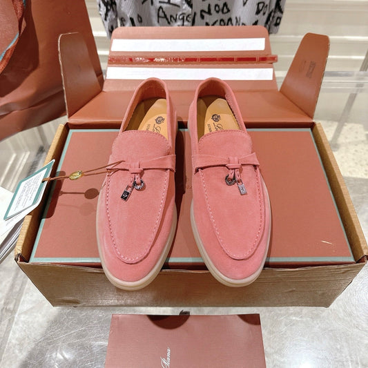 LP Summer Charms Walk Loafers Pink Suede 565847
