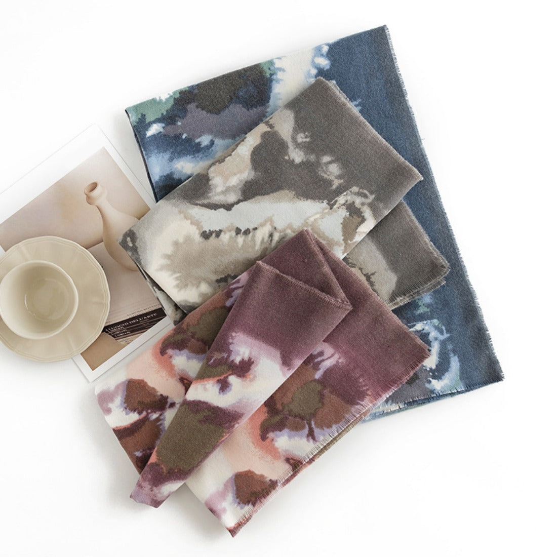 Scarvii - Ink Wash Pattern Autumn-Winter Scarf