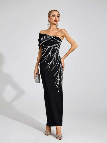 Aida Diamond Bandage Maxi Dress