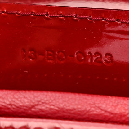 Patent Cannage Medium Lady Dior Red