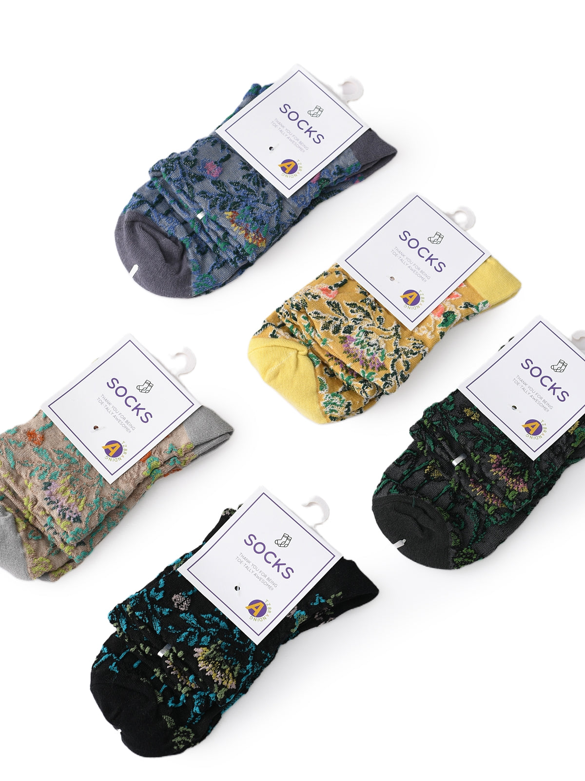 Rufia - 3D Flower Bohemian Women's Socks