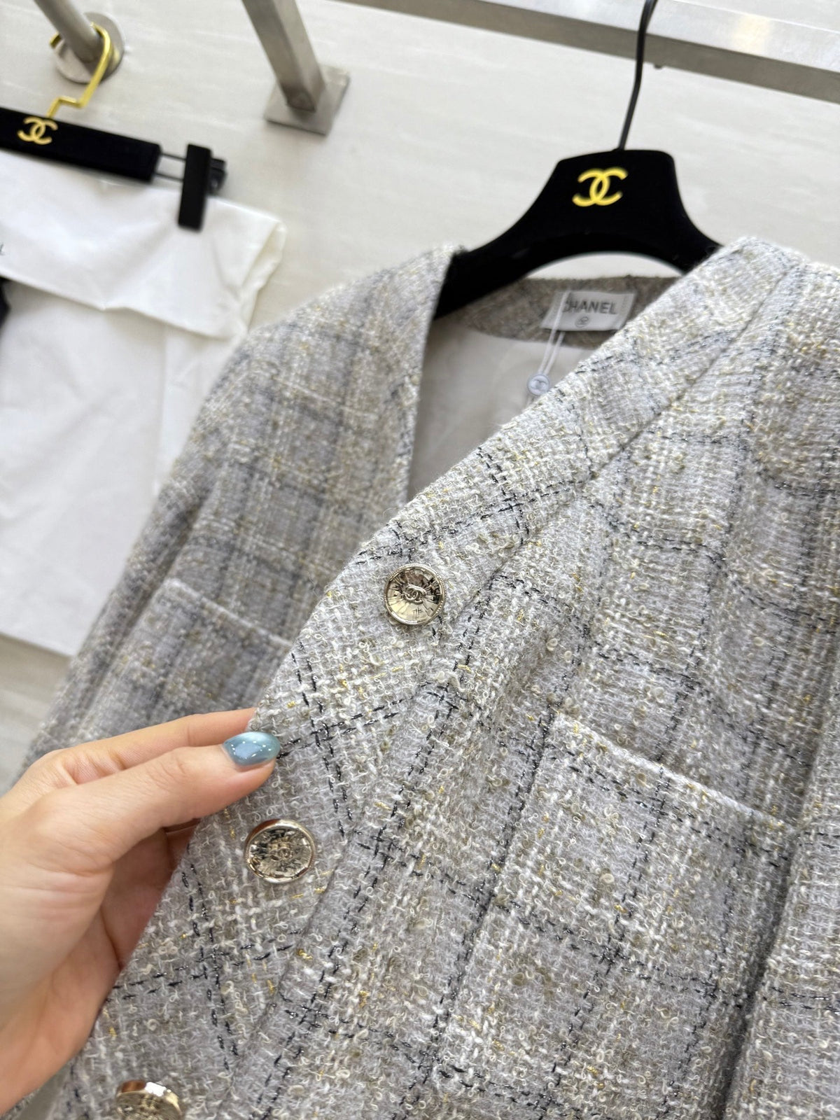 CC 26s Classic Jacket Beige-Grey Tweed 352293