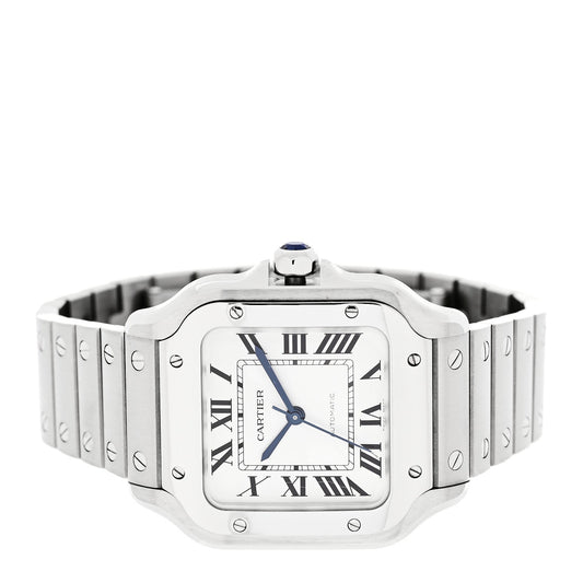 Stainless Steel 35mm Santos de Cartier Automatic Watch