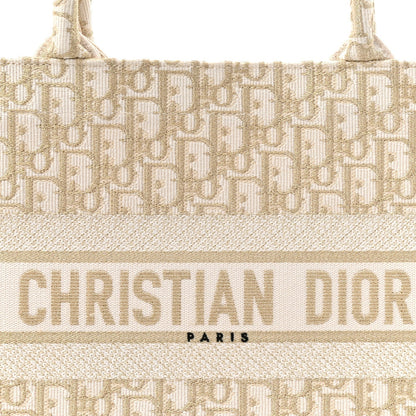 Oblique Medium Book Tote Gold Multicolor