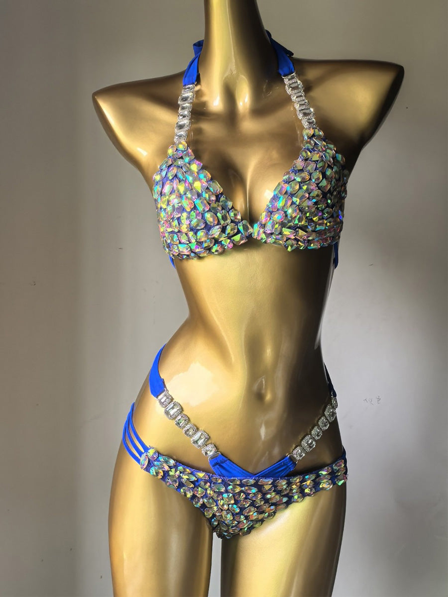 Antonella Rhinestone-Embellished Bikini