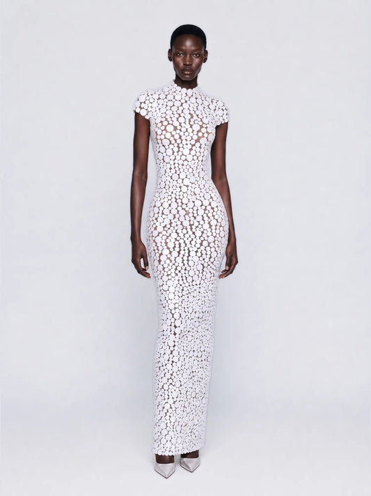 Aviana Circle Embellished Maxi Dress