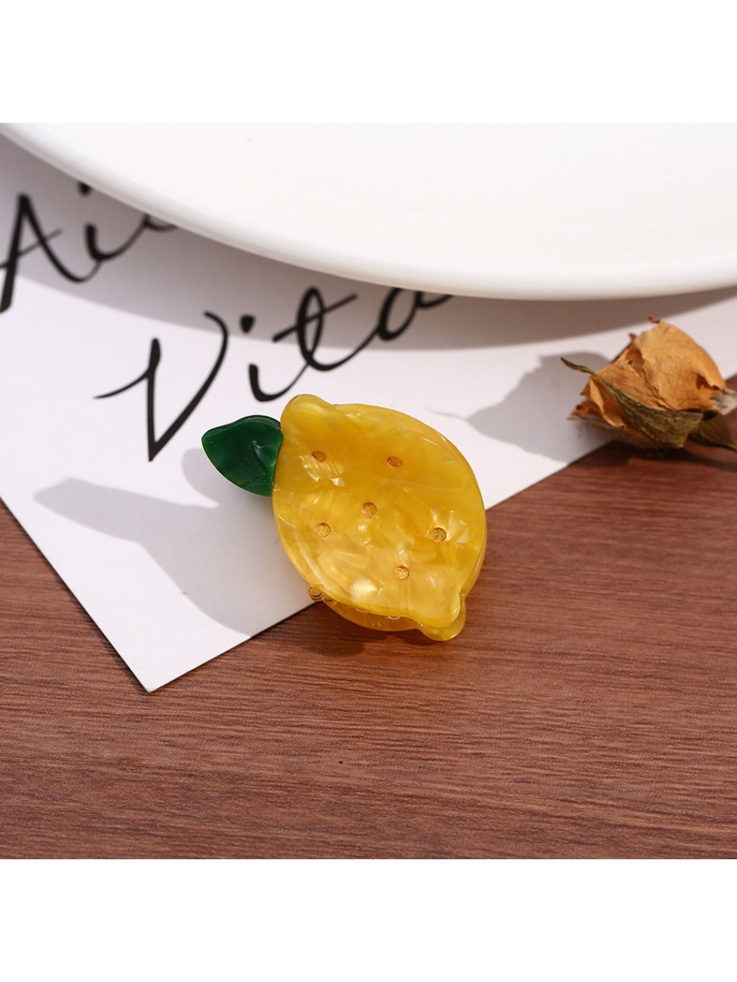 Clio - Fruit-Shaped Acetate Hair Clips