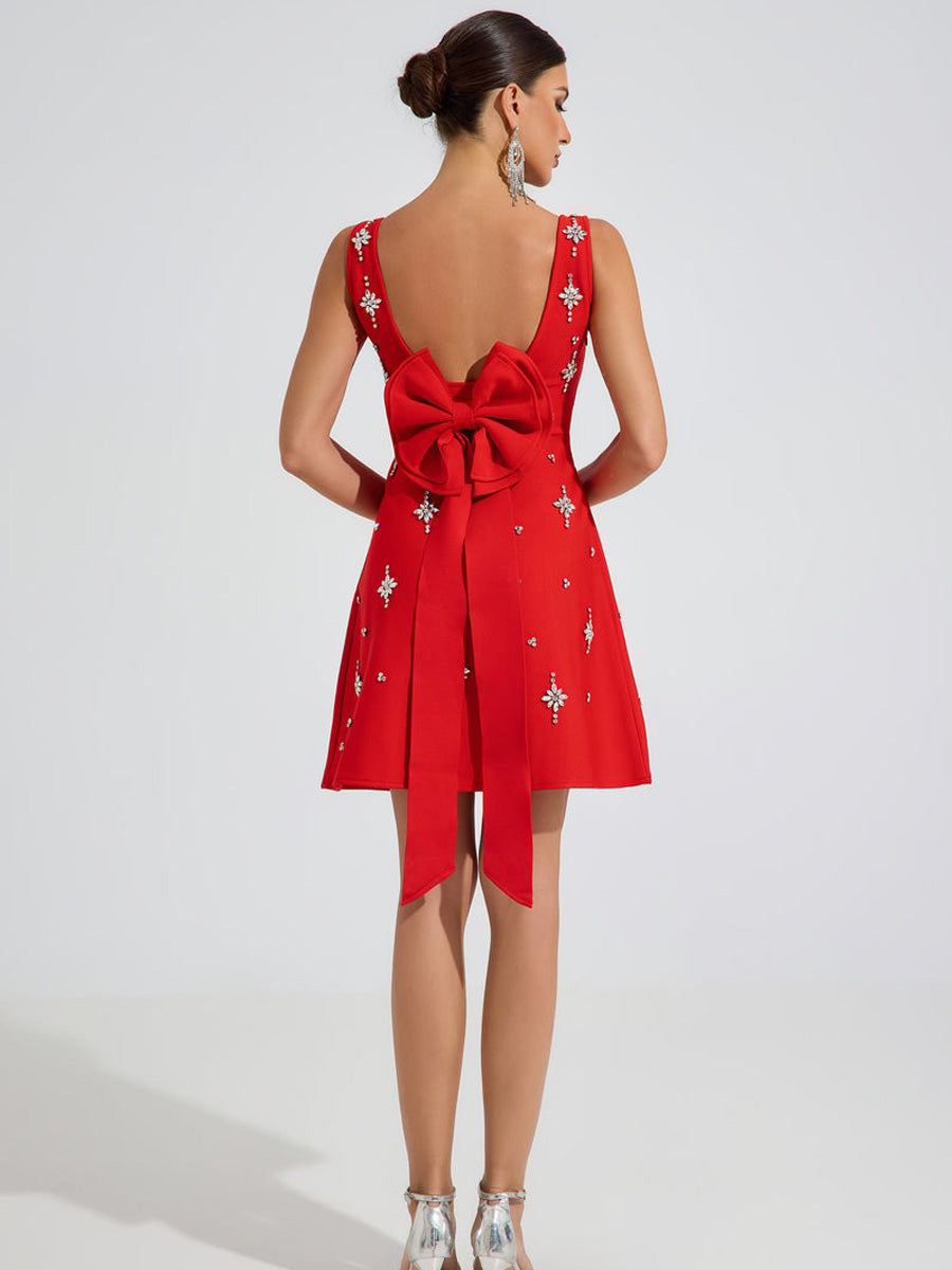 Allison Star Embellished Mini Dress