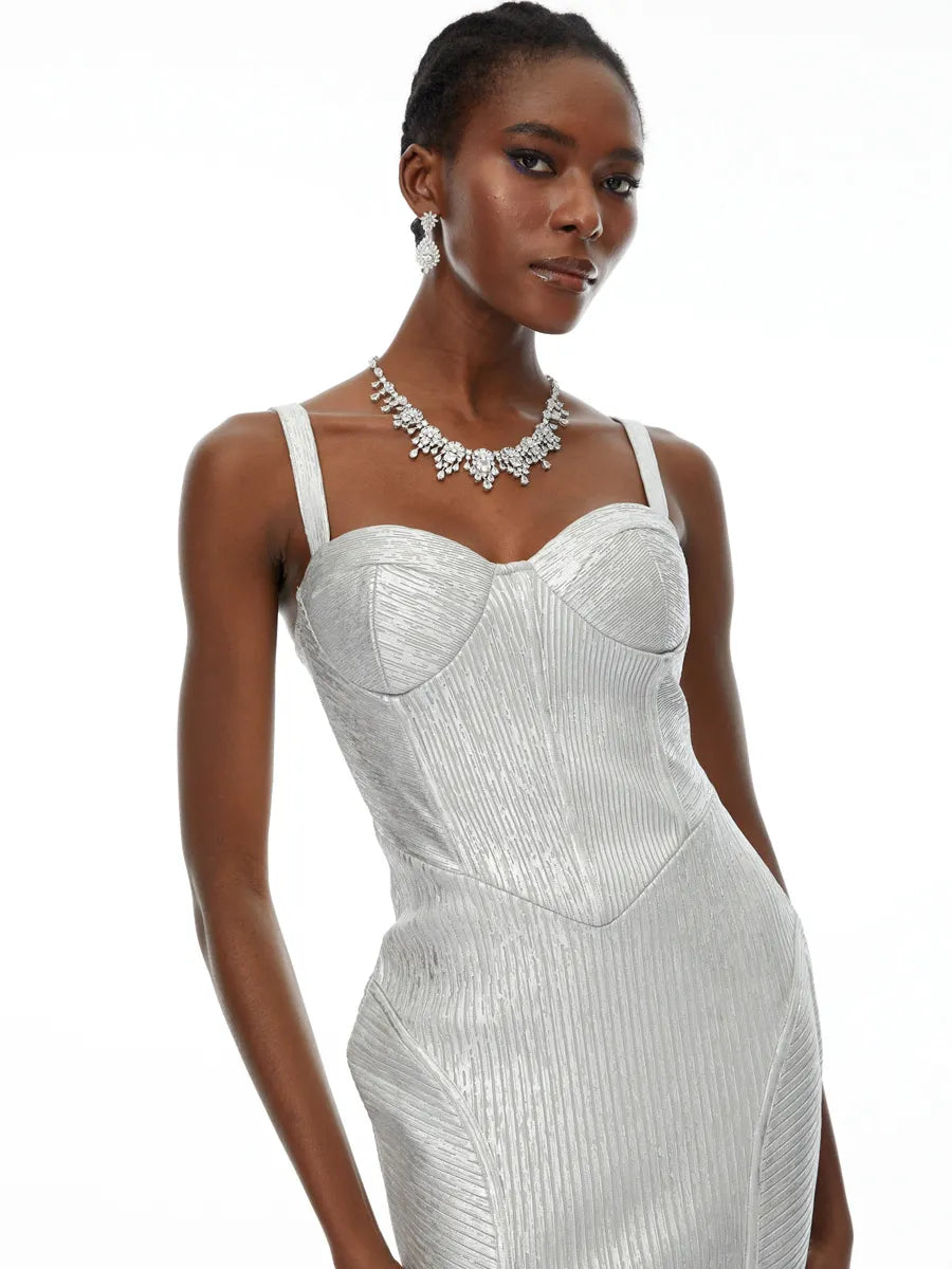 Isla Cinched Waist Midi Dress