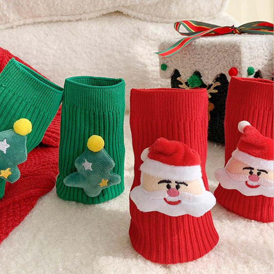 Christmas Creative Cartoon Thick Crew Socks