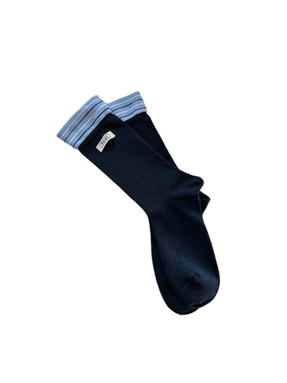 Rufia - Preppy Stripe Crew Socks - Sporty &amp; Chic